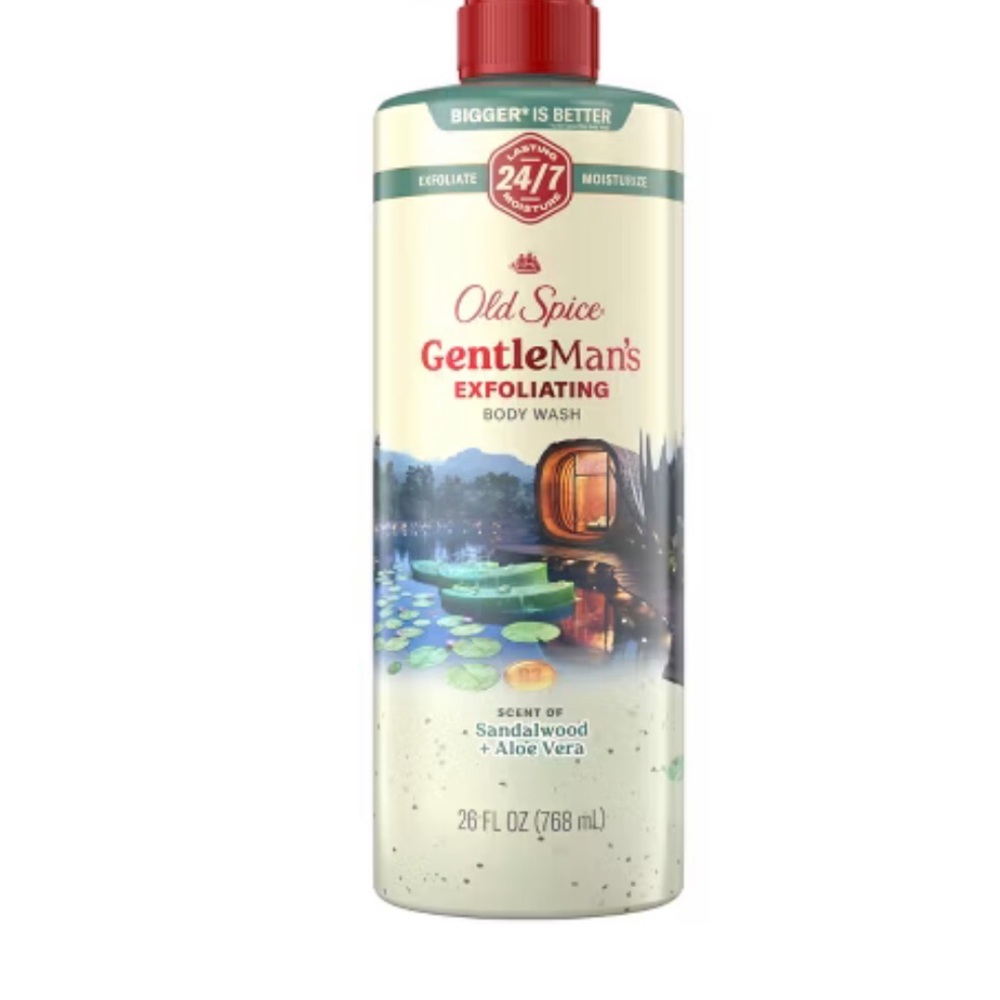 GentleMan's Exfoliating Body Wash - Green